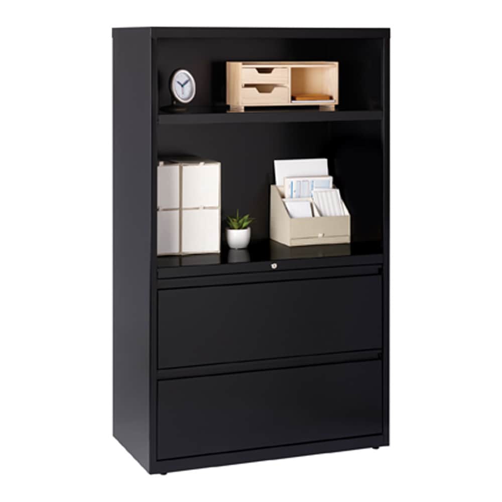 Hirsh Hl8000 Combo Lateral File Cabinet 36 Wide 2 Drawer 2 Shelf