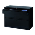 Hirsh Commercial 36 Wide 3 Drawer Lateral Storage File Cabinet Black