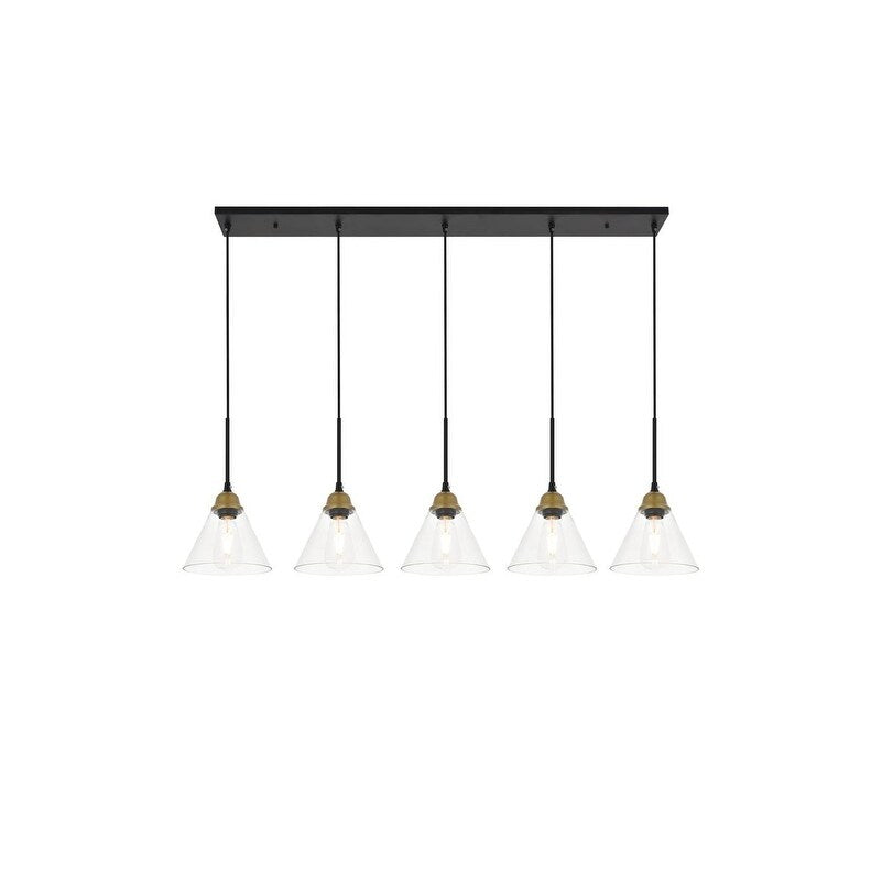 Histoire 5 Light Chrome Pendant