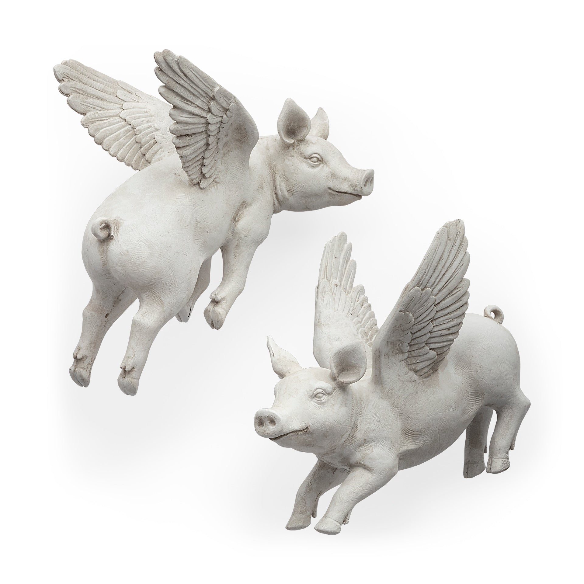 Mercana Hogbadi I White Resin Accent Piece Set Of 2