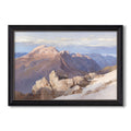 Hoher Goll From Watzmann Hocheck 1919 Edward Theodore Compton Custom Framed Canvas