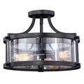 Vaxcel Holbrook 16 Semi Flush Mount Nobel Bronze
