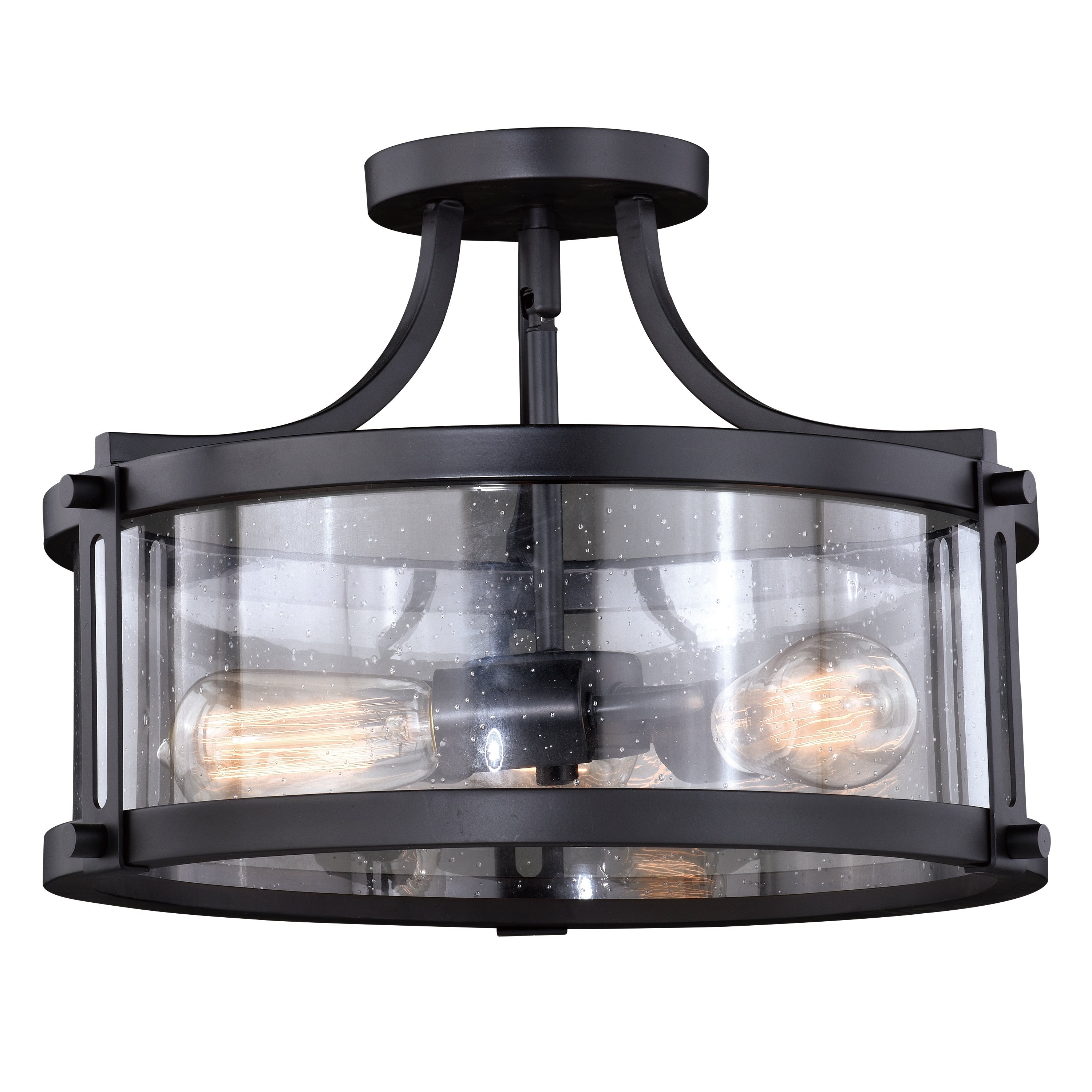 Vaxcel Holbrook 16 Semi Flush Mount Nobel Bronze
