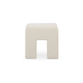 Holcomb Stool Polyester Linen Upholstery Plywood And Rubberwood Frame Foam And Fiber Fill Oat