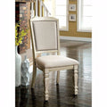 Holcroft Transitional Side Chair Antique White Set Of Two