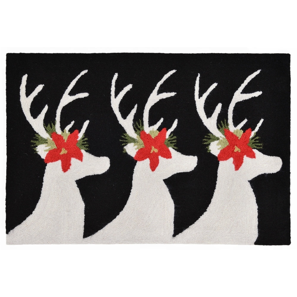 Liora Manne Holiday Caribou Outdoor Rug 26 X 4 26 X 4