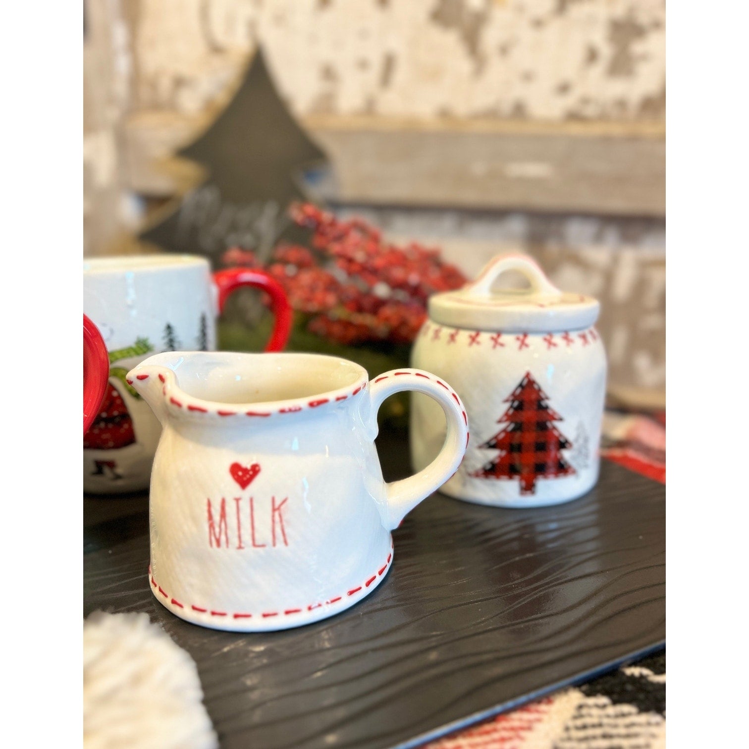 Holiday Cheer Cream And Sugar Set
