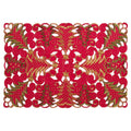Holiday Placemats With Christmas Tree Cutwork Design Set Of 4