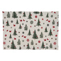 Holiday Placemats With Christmas Tree Snowflakes Design