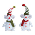 Holiday Plush Mouse D Cor Set Of 2