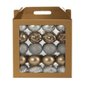 Holiday Shatterproof 40 Count Christmas Tree Ornament Box Set 80Mm