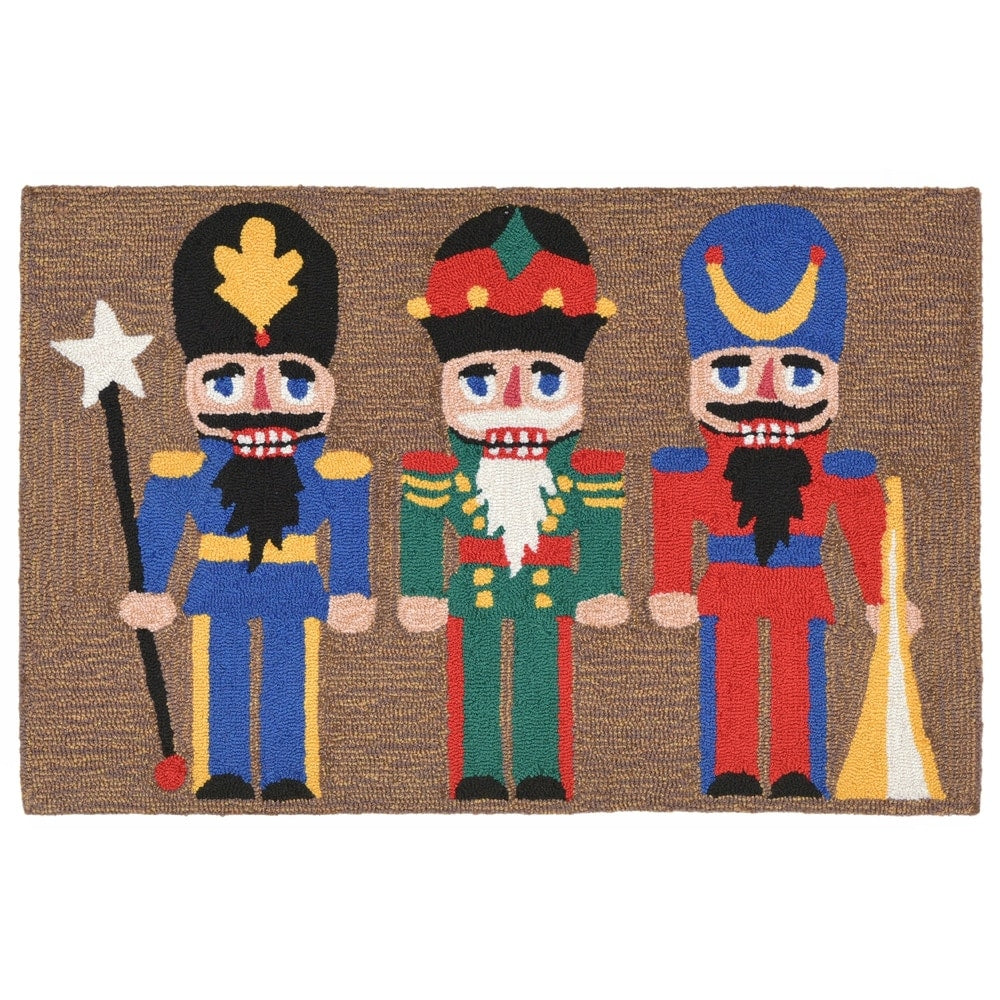 Liora Manne Holiday Soldier Outdoor Rug 26 X 4 Multi 26 X 4