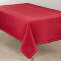 Holiday Tablecloth With Embroidered Border Design