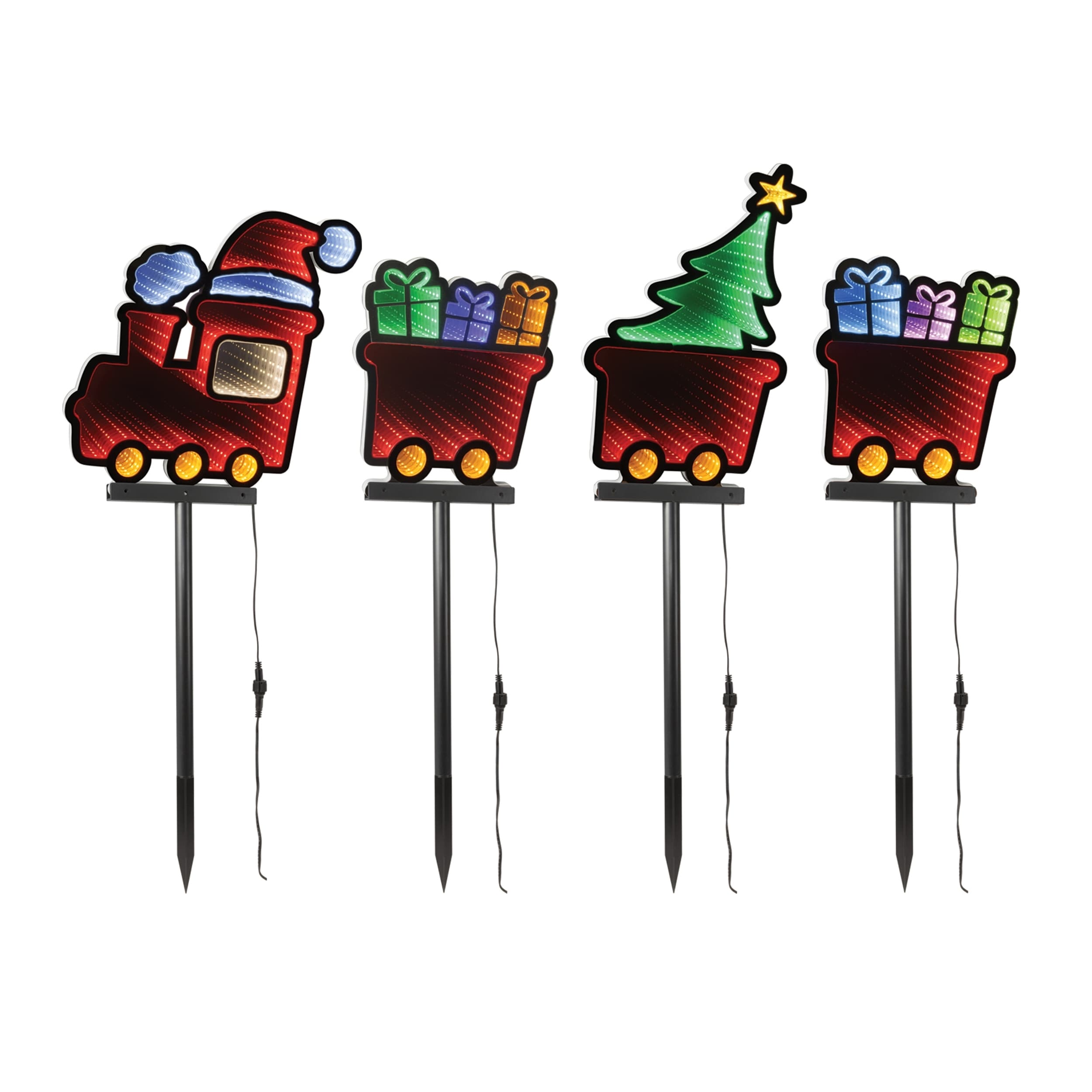 Holiday Train Pathway Light Ekkolight Set Of 4
