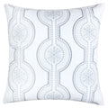 Holiday Velvet Throw Pillow With White Snowflake Embroidery 20X20 With Insert Set Of 2