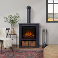Real Flame Hollis Electric Fireplace Black