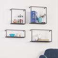 Holly Martin Zyther 4 Piece Metal Wall Shelf Set