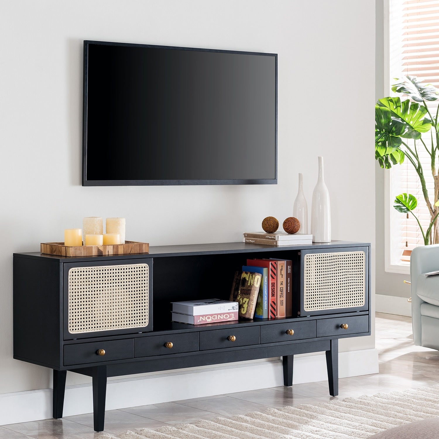 Holly Martin Simms Midcentury Modern Media Console