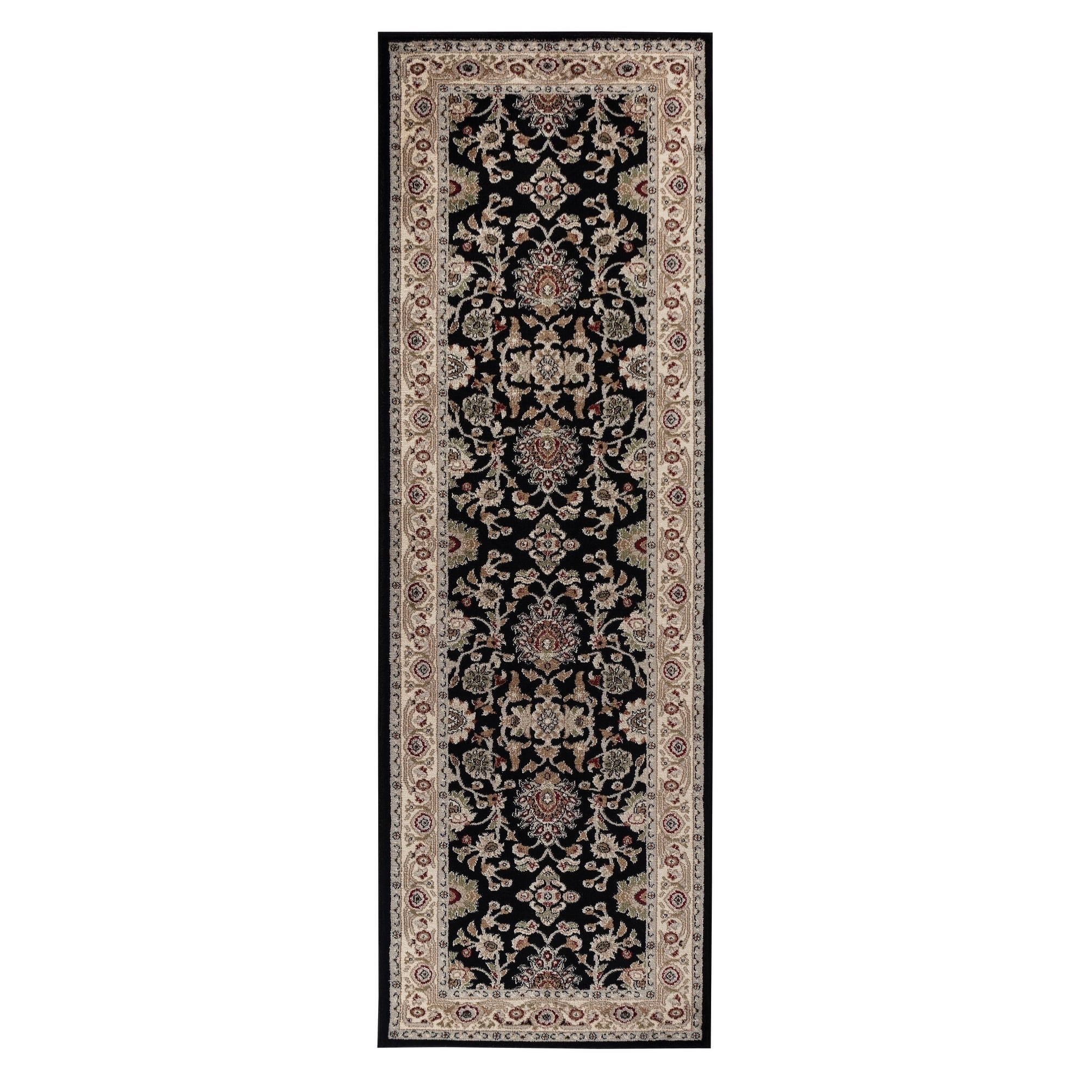 Hollywoodcollection Black Beige Area Rug