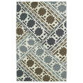 Hollywood Flatweave Brown Patchwork Rug 8 X 10