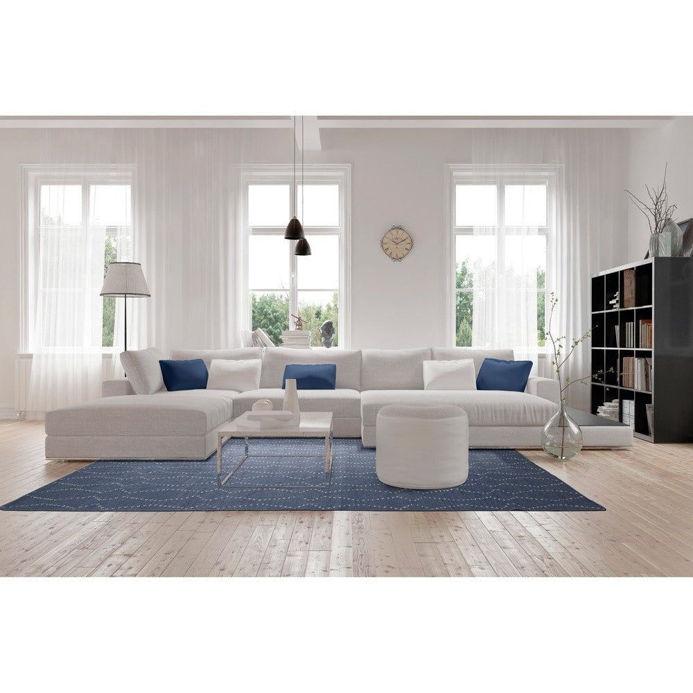 Hollywood Grey Stitch Flatweave Rug 9 X 12 9 X 12