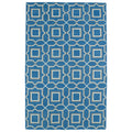 Hollywood Teal Geo Flatweave Rug 8 X 10