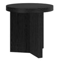 Holm 22 Wide Round Fluted Side Table 22 Wide