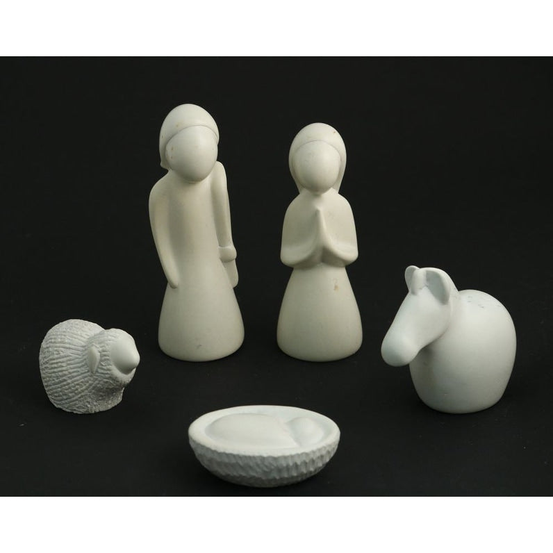 Holy Family Soapstone Nativity 5 Piece Set