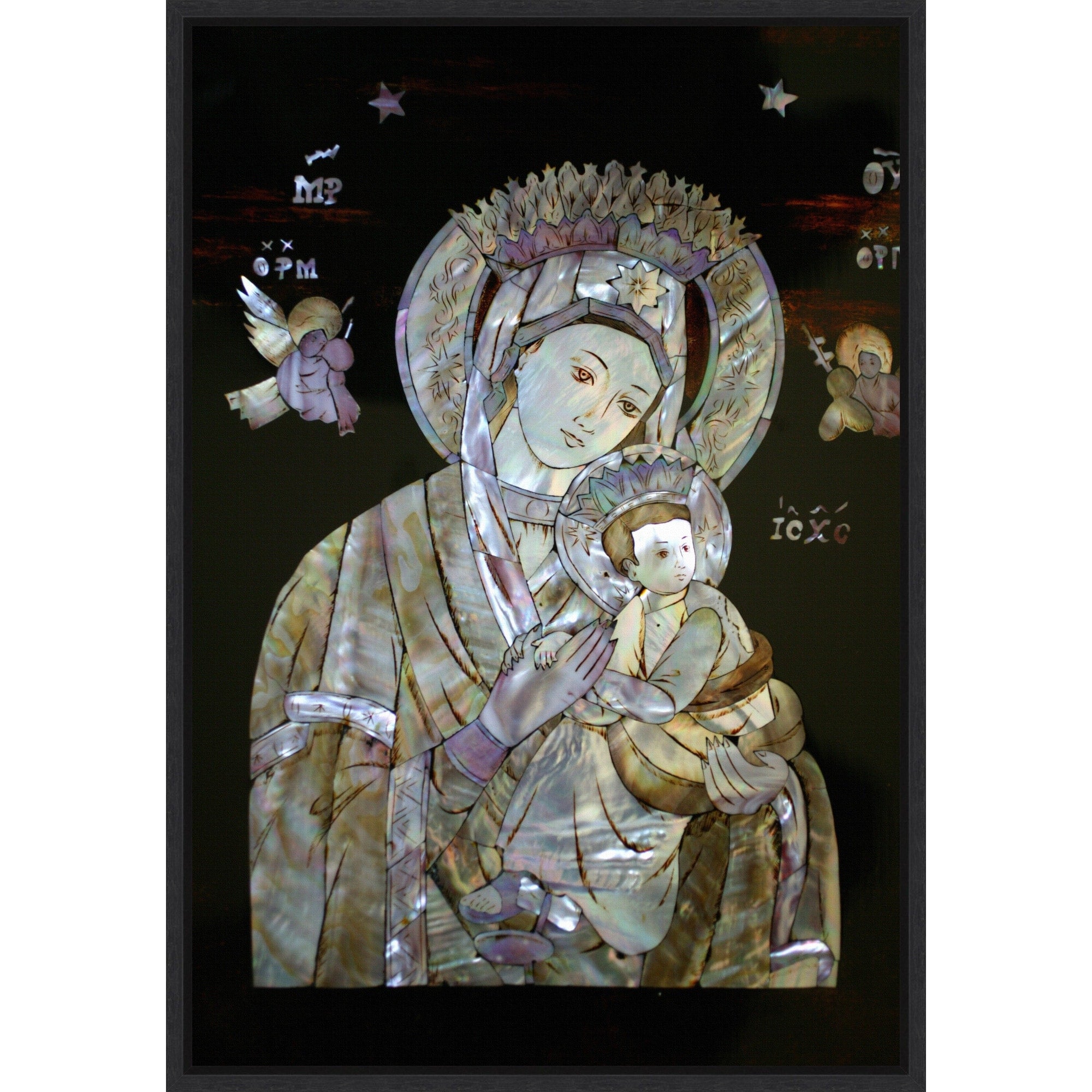 Holy Virgin Framed Canvas Wall Art Print