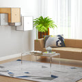 Homcom 32 Rectangle All Acrylic 20Mm Glass Waterfall Coffee Table Clear