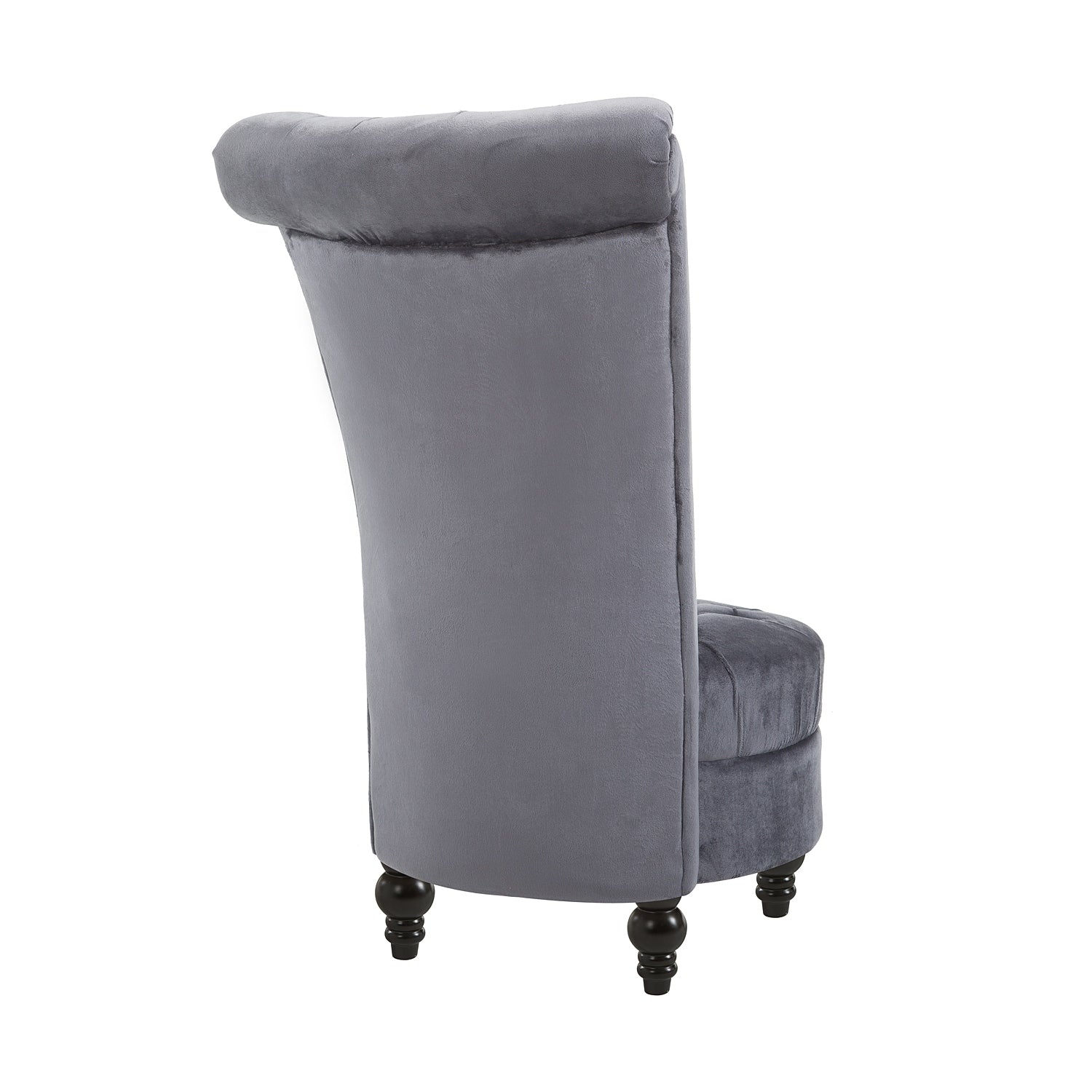 Homcom 45 Tufted High Back Flannelette Accent Chair