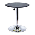 Homcom Modern Pub Style Adjustable Vinyl Covered Bar Table W 360 Swivel