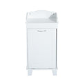 Homcom Wooden Bathroom Laundry Hamper Cabinet