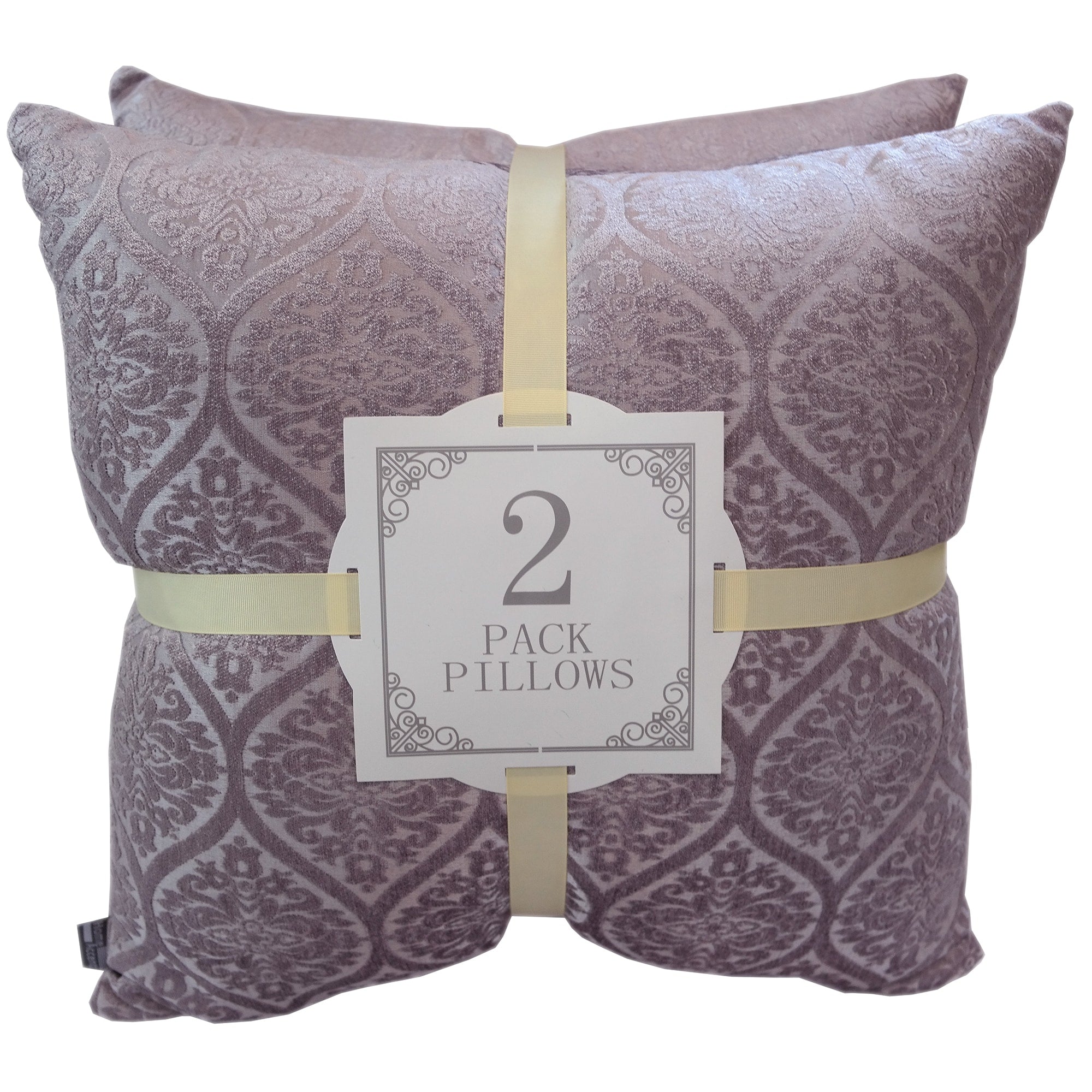 Home Accent Pillows Lilac Chenille Jacquard Throw Pillow