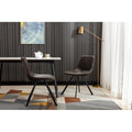 Home Beyond Synthetic Leather Dining Chairs Set Of 2 Pc Black Uc 14Blk