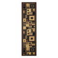 Home Dynamix Catalina Collection Contemporary Black Brown Accent Rug 17 X 27