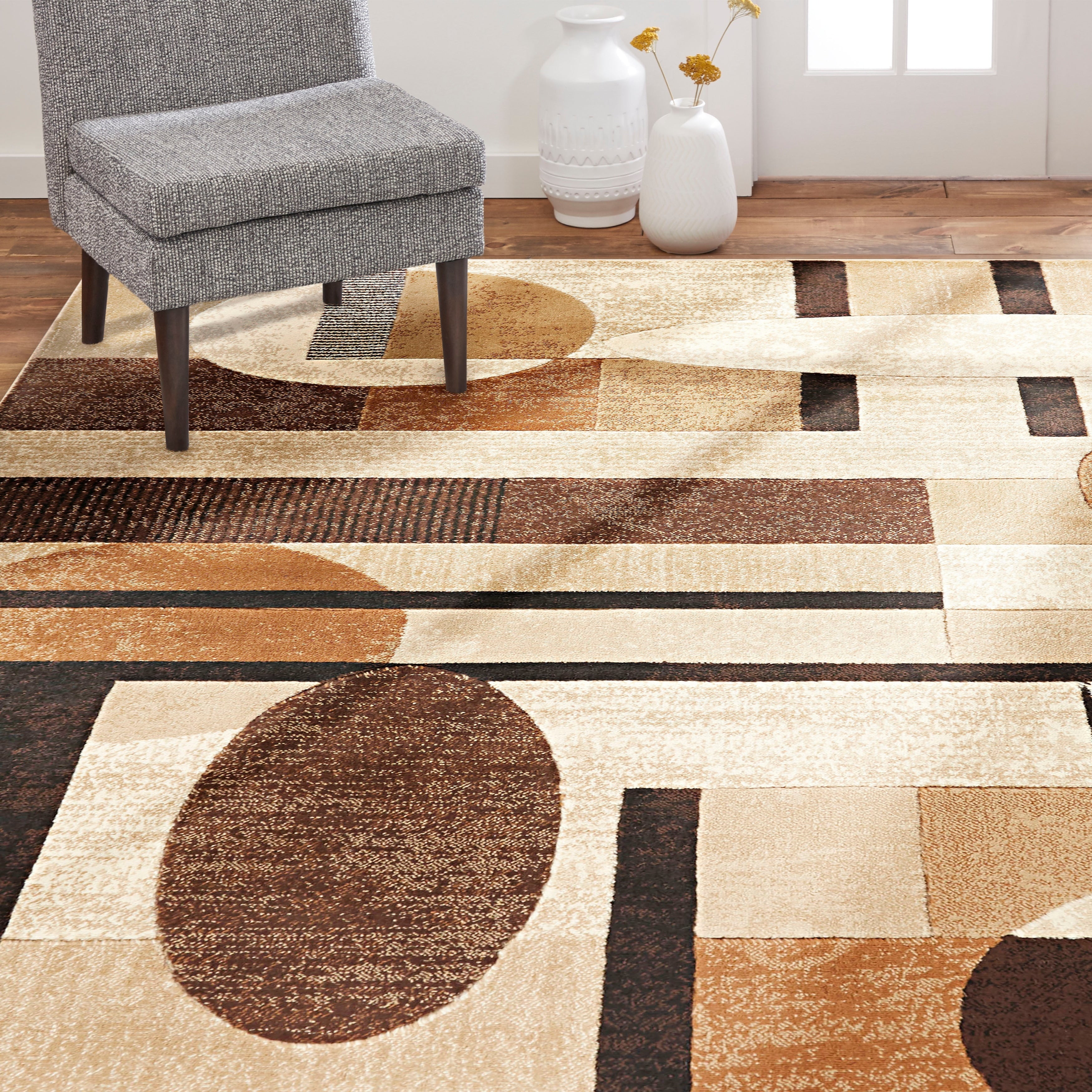 Home Dynamix Tribeca Collection Contemporary Multicolor Area Rug 18.9 X 31.5 17 X 27