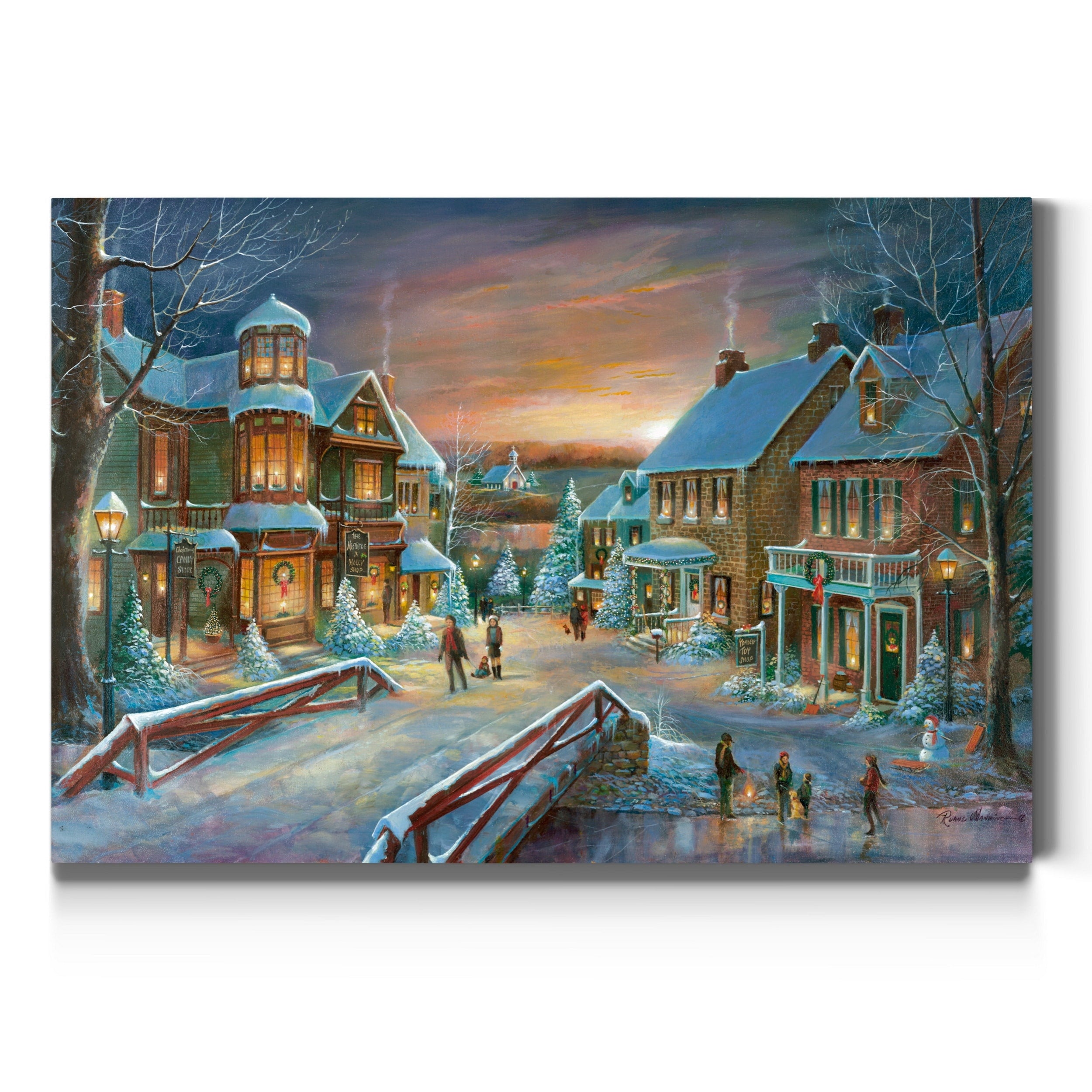 Home For The Holidays Premium Gallery Wrapped Canvas Ready To Hang