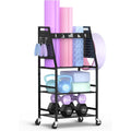 Home Gym Storage Rack For Workout Equipment 12.6 D X 17.1 W X 34.8 H