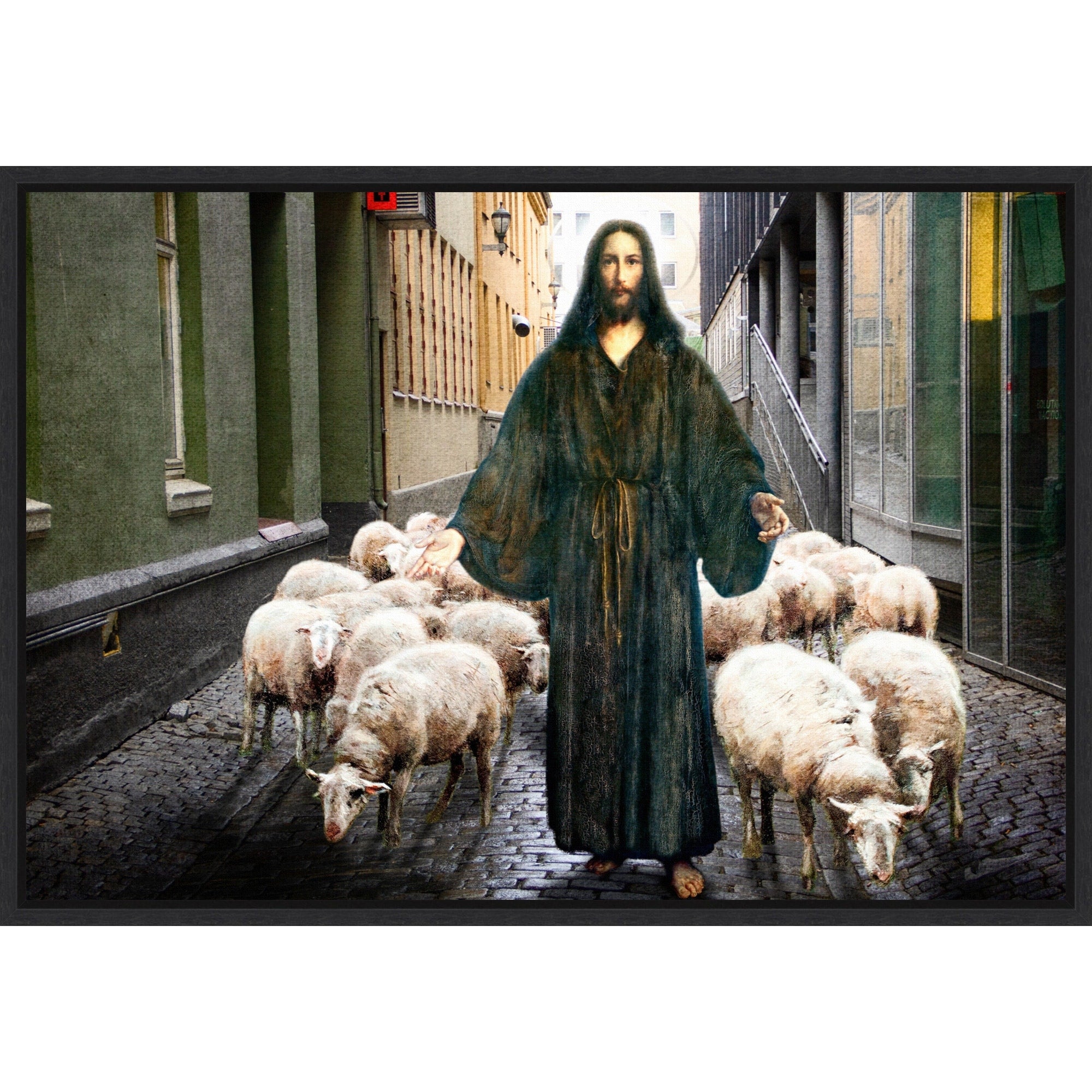 Home In Peace By Trygve Skogrand Framed Canvas Wall Art Print