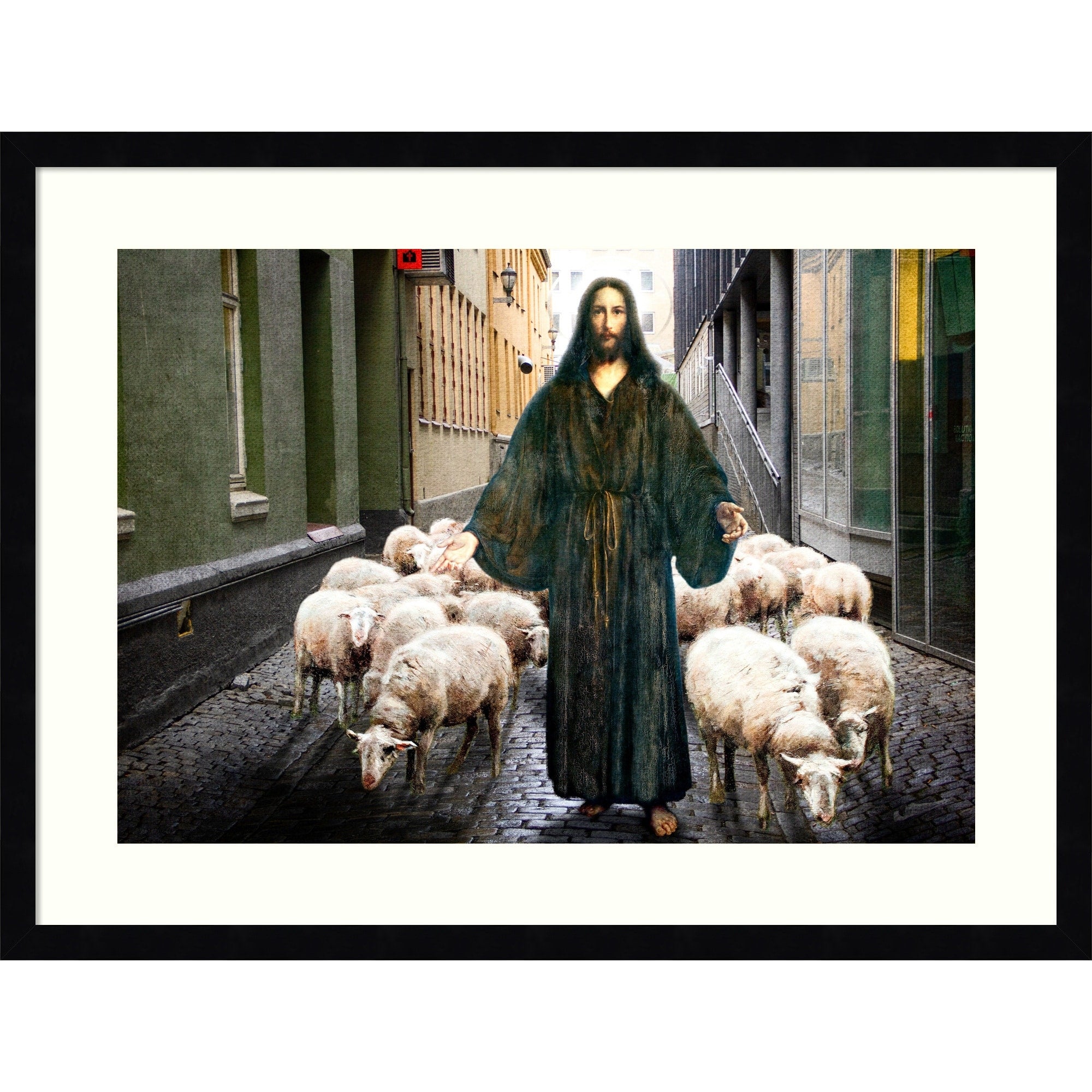 Home In Peace By Trygve Skogrand Wood Framed Wall Art Print