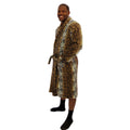 Home Soft Things Men Women Bathrobe Printed Flannel Fleece Cloth