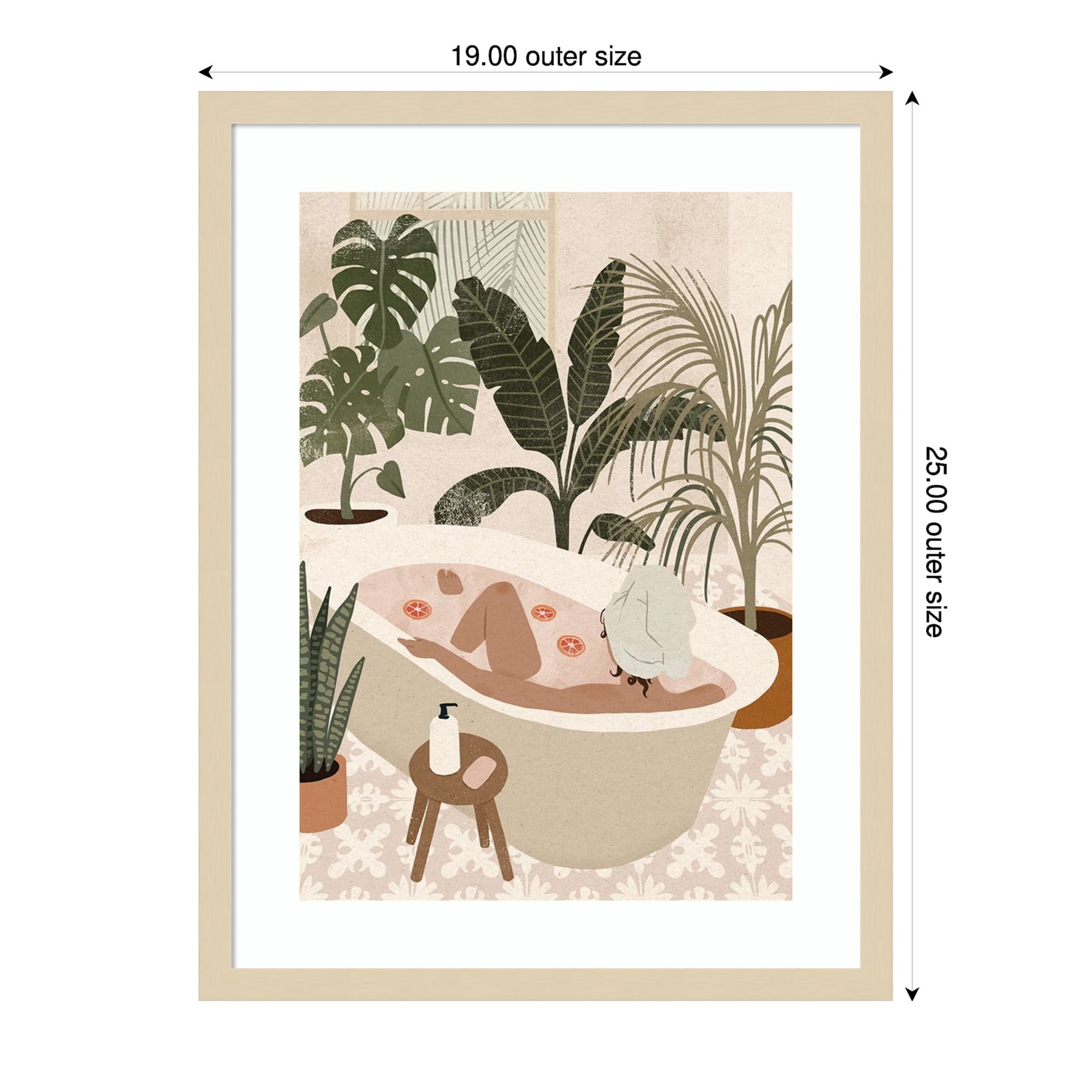 Home Spa Day By Victoria Barnes Wood Framed Wall Art Print