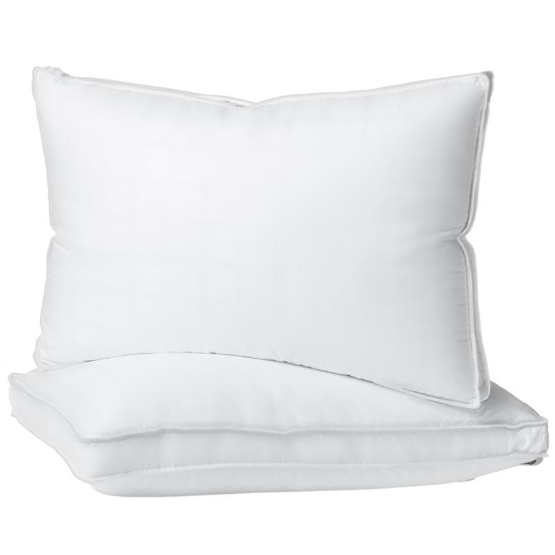 Porch Den Jenine 300 Thread Count Cotton Hypoallergenic Gusset Bed Pillows