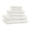 6 Piece Cotton Bath Towel Set 2 Bath Towels 2 Hand Towels And 2 Washcloths 650 Gsm