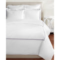 Home Sweet Home Collection 600 Thread Count Cotton 2 Stripe Embroidery Duvet Set