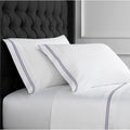 Home Sweet Home Collection 600 Thread Count Cotton 2 Stripe Embroidery Sheet Set