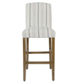 Homepop Classic Parsons High Back 29 Barstool Blue Calypso Stripe