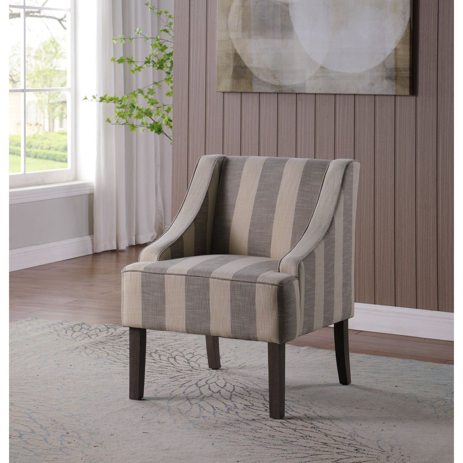 Homepop Classic Swoop Accent Chair