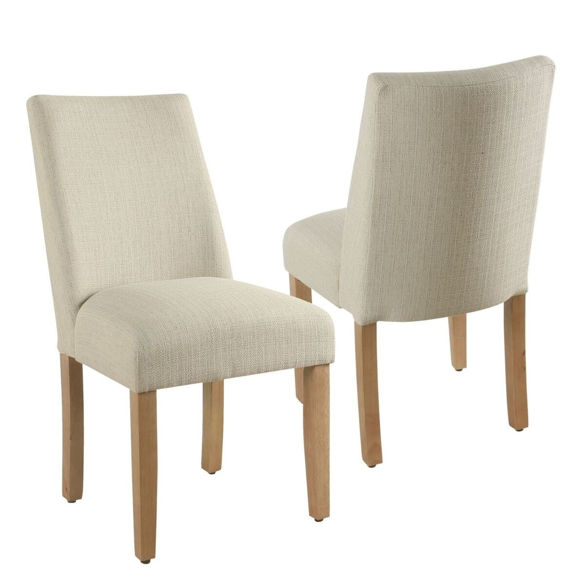 The Gray Barn Dragonfly Curved Back Stain Resistant Textured Linen Single Dining Chair